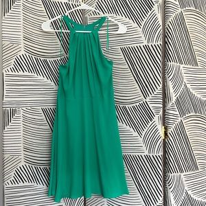 Express - Green Halter Short Dress